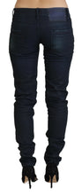 Blue Low Waist Slim Fit Women Denim Jeans Acht