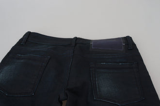 Blue Low Waist Slim Fit Women Denim Jeans Acht
