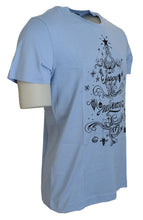 Light Blue Happy New Year 2017 Cotton T-shirt Dolce & Gabbana