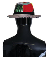 Multicolor Patchwork Women Fedora Wide Brim Hat Dolce & Gabbana