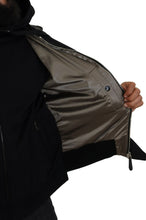 Black Nylon Hooded Full Zip Men Coat Jacket Dolce & Gabbana