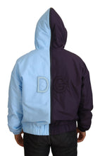 Black Blue DG Hooded Full Zip Men Jacket Dolce & Gabbana