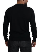 Black Cashmere Button Down Cardigan Sweater Dolce & Gabbana