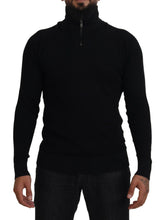 Black Silk Turtle Neck Pullover Sweater Dolce & Gabbana