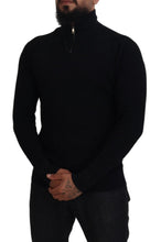 Black Silk Turtle Neck Pullover Sweater Dolce & Gabbana