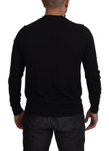 Black Cashmere Button Down Cardigan Sweater Dolce & Gabbana