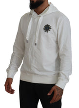 White Cotton Hooded Sweatshirt Logo Sweater Dolce & Gabbana
