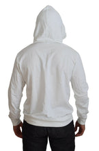 White Cotton Hooded Sweatshirt Logo Sweater Dolce & Gabbana