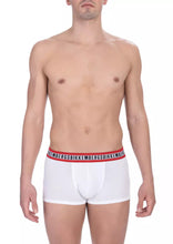 White Cotton Men's Underwear Trunk Pack Bikkembergs