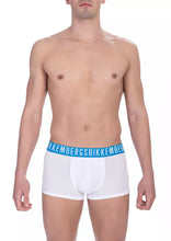 White Cotton Men's Trunk Bikkembergs