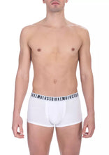 White Cotton Men Underwear Trunk Duo Bikkembergs