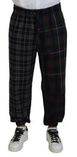 Multicolor Checkered Wool Men Jogger Pants Dolce & Gabbana