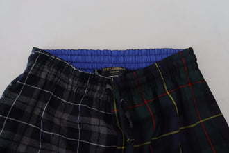 Multicolor Checkered Wool Men Jogger Pants Dolce & Gabbana