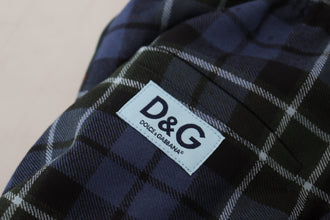Multicolor Checkered Wool Men Jogger Pants Dolce & Gabbana