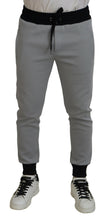 Gray Polyester Sweatpants Jogger Pants Dolce & Gabbana