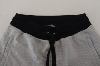 Gray Polyester Sweatpants Jogger Pants Dolce & Gabbana