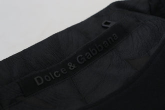 Black Polyester Skinny Jogger Men Pants Dolce & Gabbana