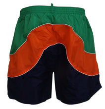 Multicolor Logo Print Men Beachwear Swimwear Short Dsquared²