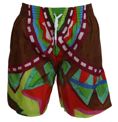 Multicolor Printed Men Beachwear Swimwear Short Dsquared²