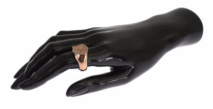 Pink Gold 925 Silver Authentic Clear Ring Nialaya