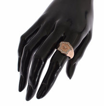 Pink Gold 925 Silver Authentic Clear Ring Nialaya