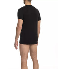 Black Cotton Men's T-Shirt Cavalli Class