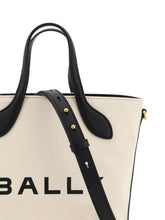 Bally Elegant Monogram Bucket Bag in Black & White