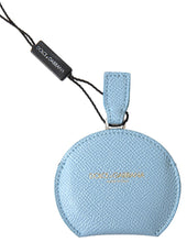 Dolce & Gabbana Light Blue Calfskin Leather Mirror Holder