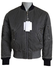 MM6 Maison Margiela Gray Bomber Zipper Pocket Sleeves Jacket