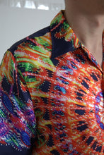 Dolce & Gabbana Multicolor Luminarie Print Men Shirt Silk