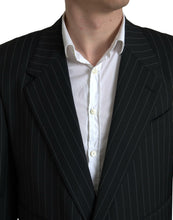 Dolce & Gabbana Black Stripe Single Breasted SICILIA Blazer
