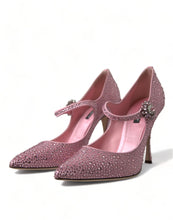 Dolce & Gabbana Pink Strass Crystal Heels Pumps Shoes