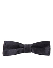 Dolce & Gabbana Blue Polka Dot Silk Adjustable Neck Men Papillon Bow Tie