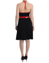 Black belted palladio dress Roccobarocco