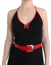 Black belted palladio dress Roccobarocco