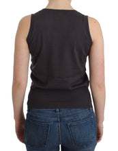 Brown knit tank top John Galliano