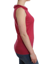 Pink wool knit top John Galliano
