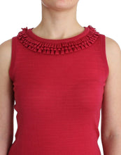 Pink wool knit top John Galliano