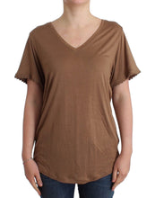 Brown shortsleeved top John Galliano