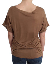 Brown shortsleeved top John Galliano