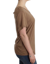 Brown shortsleeved top John Galliano