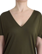 Green shortsleeved blouse top John Galliano
