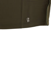 Green shortsleeved blouse top John Galliano