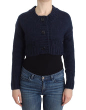 Blue cropped cardigan John Galliano
