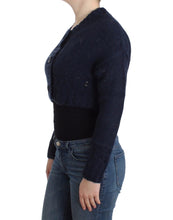 Blue cropped cardigan John Galliano