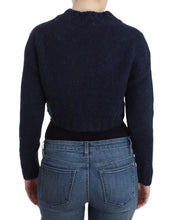 Blue cropped cardigan John Galliano