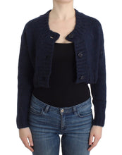 Blue cropped cardigan John Galliano