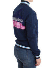 Blue zip cotton cardigan John Galliano