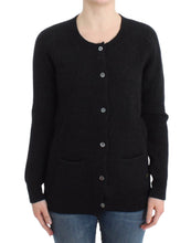 Black wool cardigan John Galliano