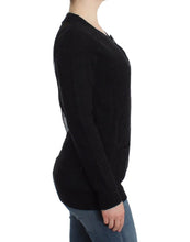 Black wool cardigan John Galliano